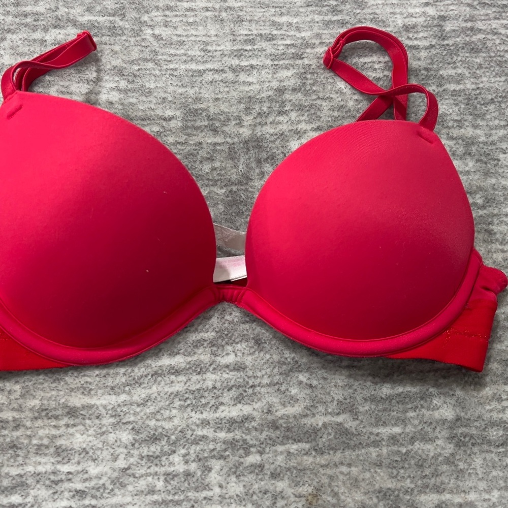 PINK Victoria's Secret Red Push Up Bra Intimates